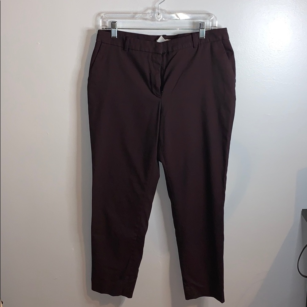Burgundy slacks